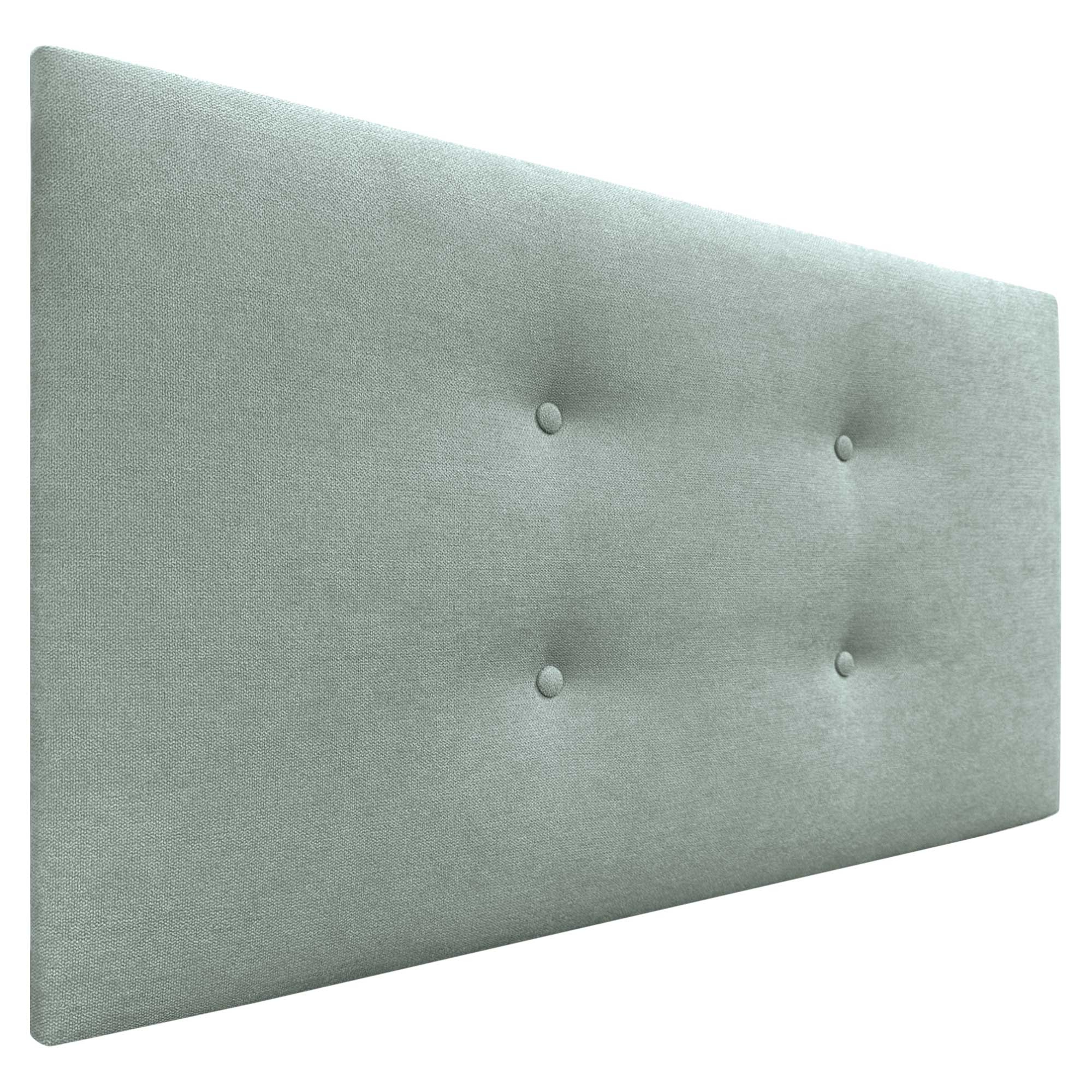 Dhome cabecero de tela aqualine pro con 2 hileras de botones cabezal tapizado cama lujo (verde agua, 90cm)