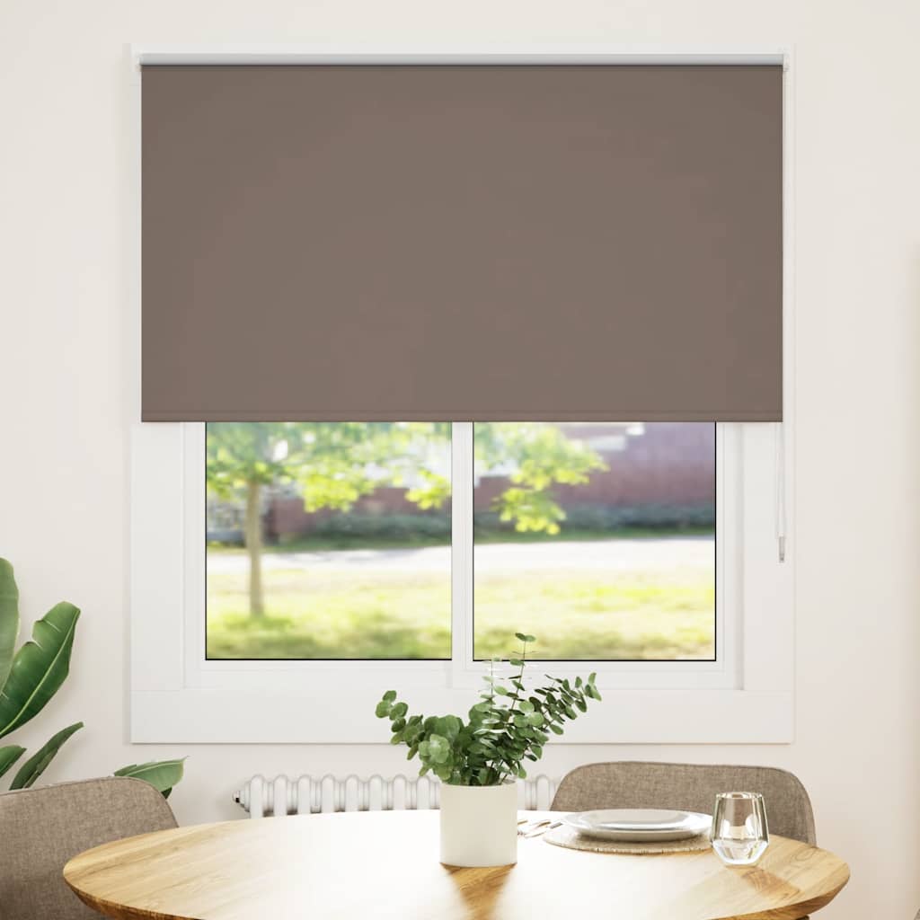Roleta zaciemniająca kawowa 135x150 cm Szerokość tkaniny vidaXL