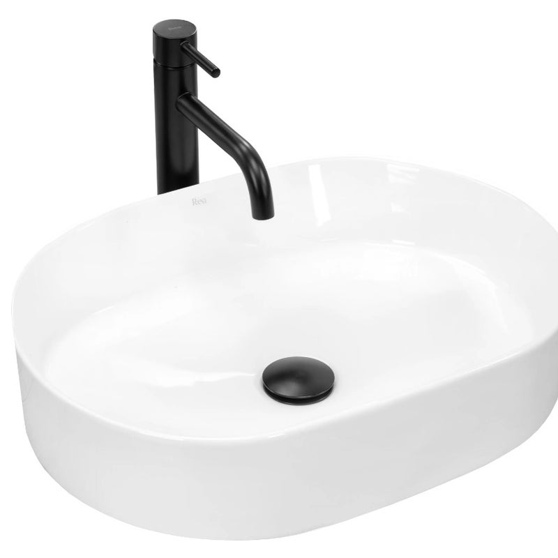 Umywalka Nablatowa Rea Nadia 50 Biały 50 X 38