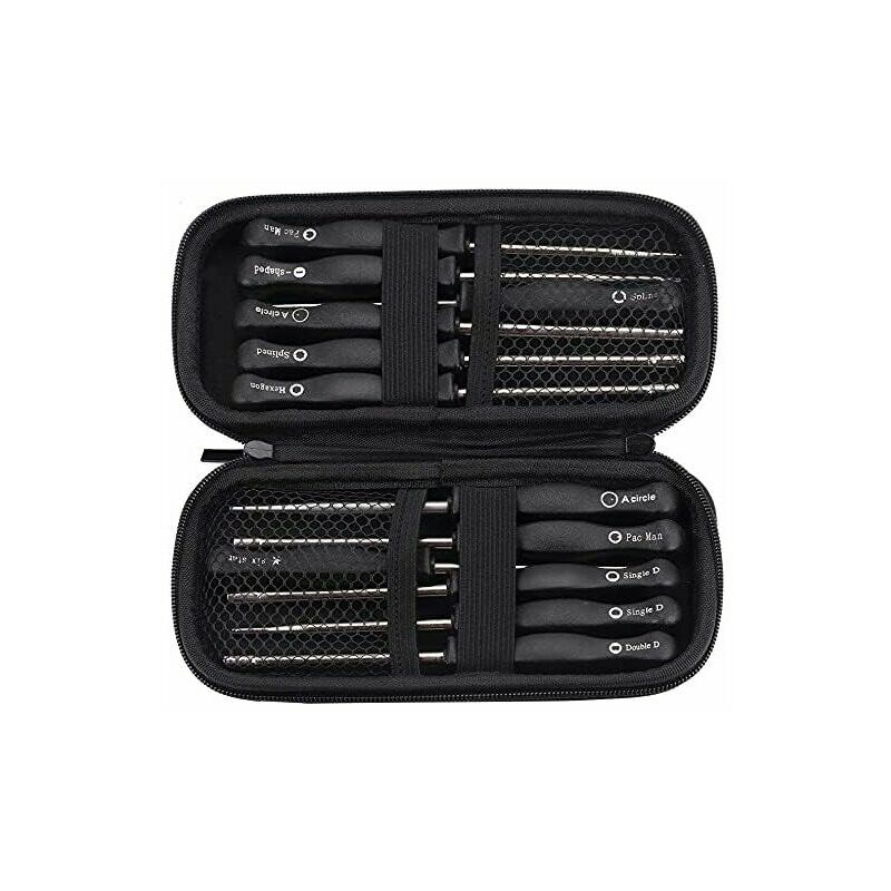 Carburateur--Set de 12 Outils de Réglage de Carburateur/Tournevis de Réglage pour Moteur à 2 Temps Embout Splined/Pac Man/D/Double D - 2