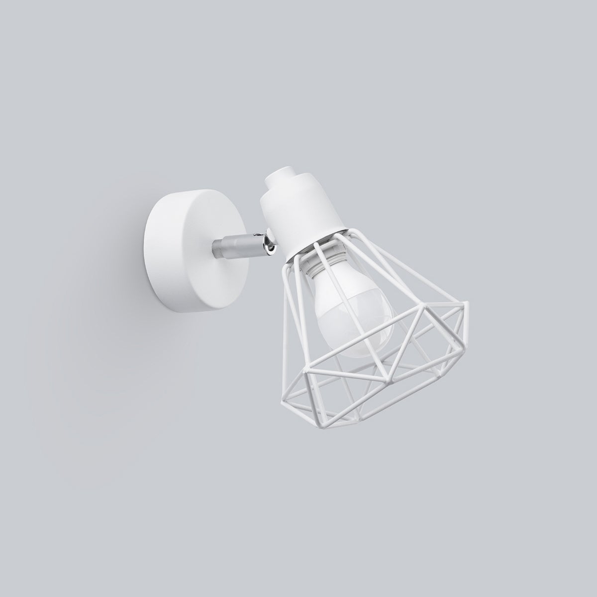 Kinkiet LUNOVA 1 biały LED 4000K - 18x15x18cm Sollux