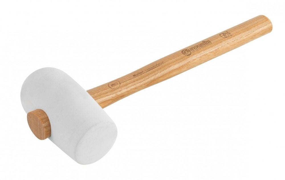 Maillet caoutchouc forme carreleur blanc - MOB - 4