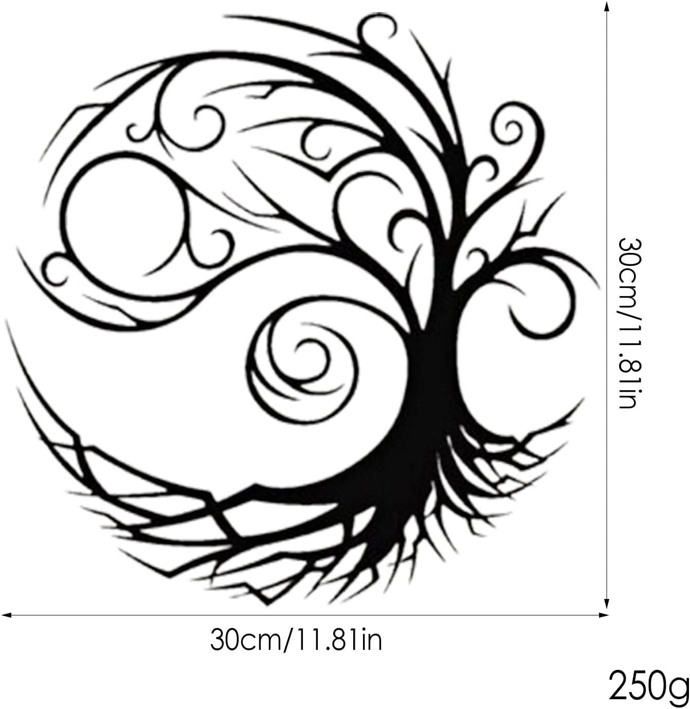 Décoration murale en métal, arbre de vie, décoration murale en métal, décoration murale sculptée, décoration d'intérieur en métal - 2