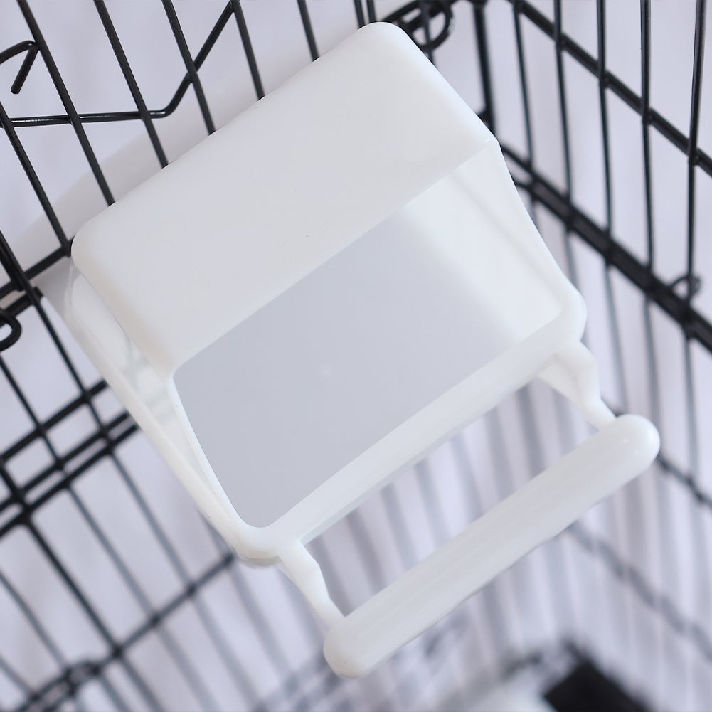 Gabbia Voliera per Uccelli Nera per Pappagalli Inseparabili con Tetto Apribile - 2