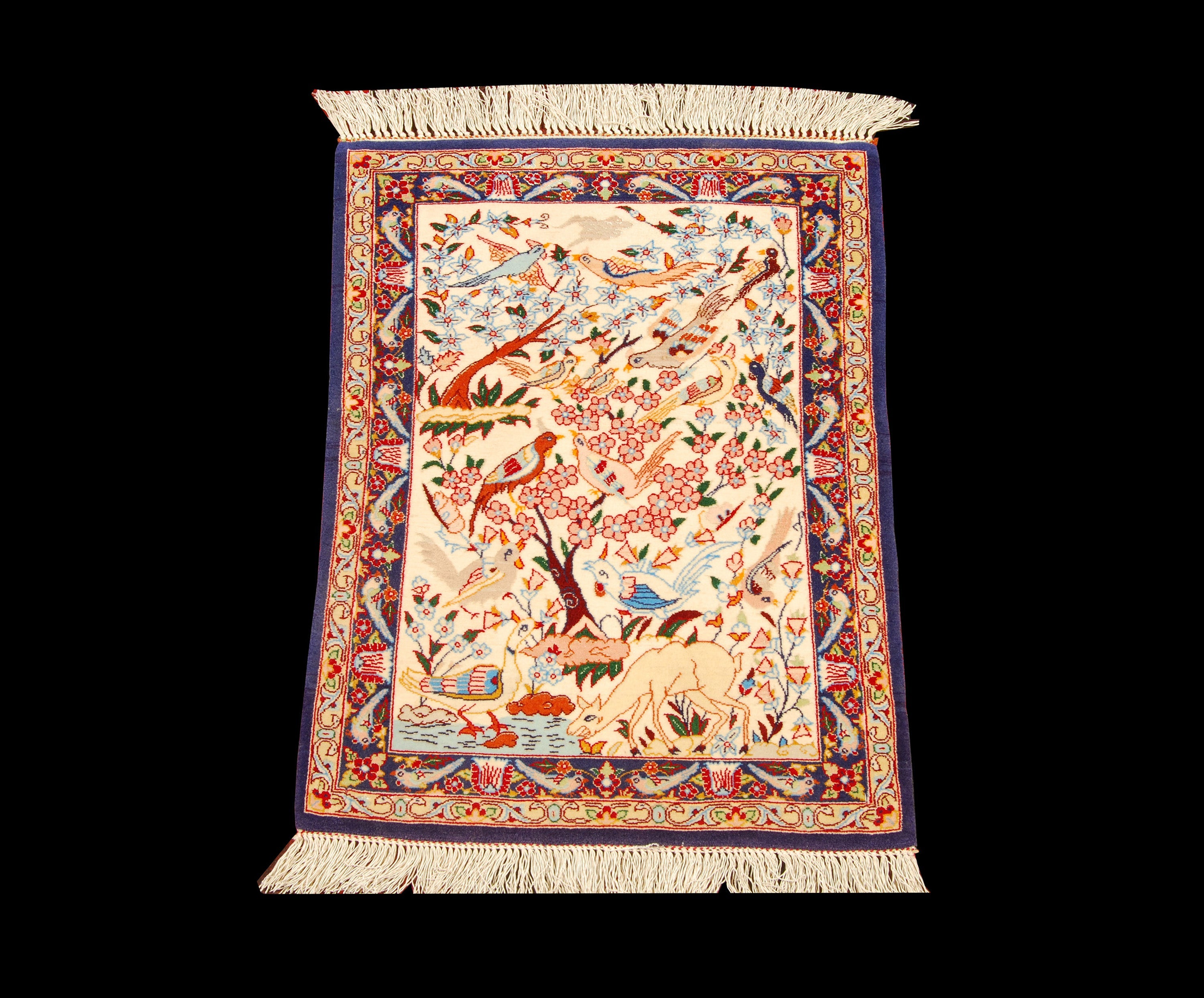 Oryginalny ręcznie robiony orientalny dywan, wymiary: 60X45 CM z certyfikatem autentyczności