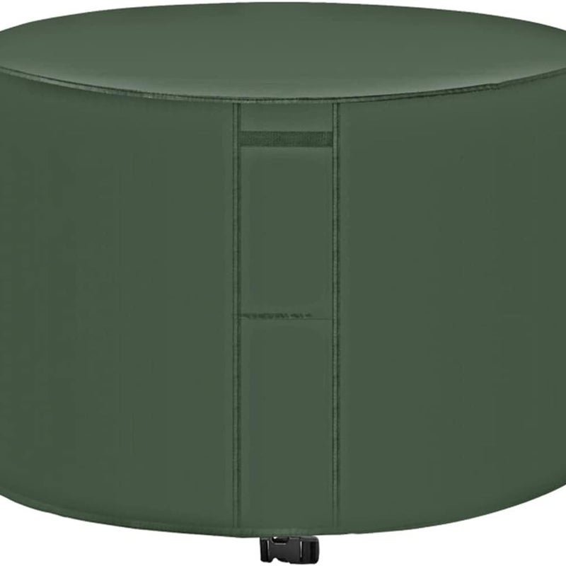Wodoodporny pokrowiec ochronny na okrągłe meble ogrodowe, tkanina Oxford 420D, wiatroszczelny, odporny na promieniowanie UV, zielony, 230 x 110 cm