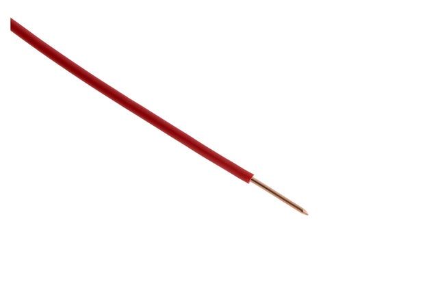 Cavo di alimentazione elettrica H07V-U 1,5mm² rosso - 5m - Zenitech