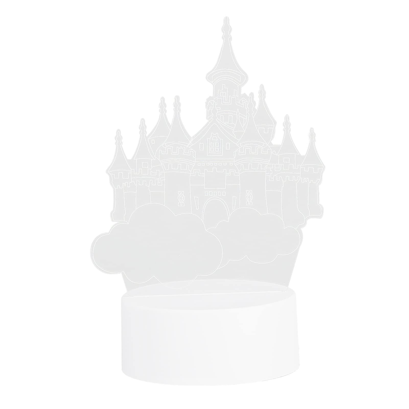 Lampka nocna LED Zamek 3D USB Lampa dekoracyjna do pokoju