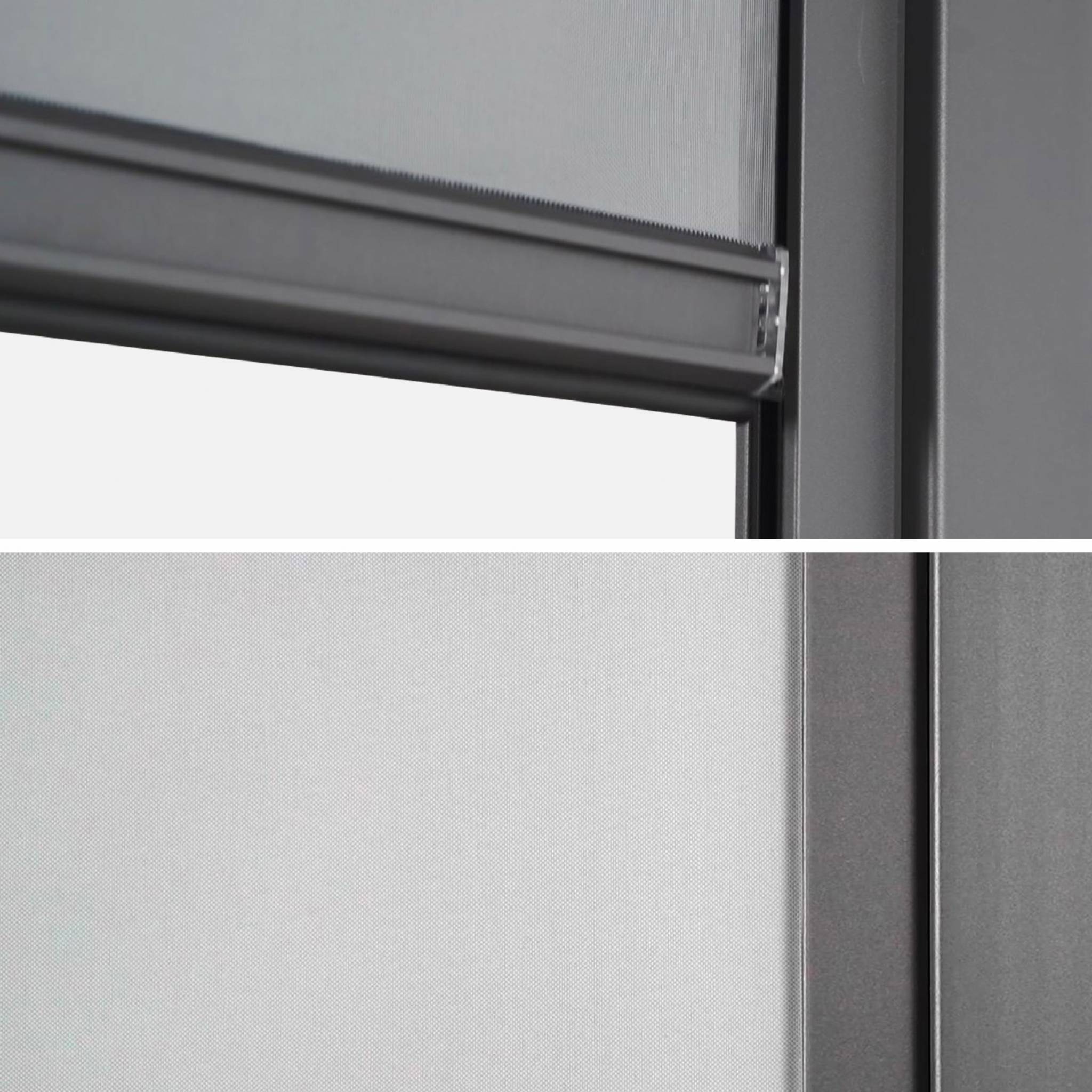 Store gris pour pergola bioclimatique – Triomphe – 3x4 m. aluminium et textilène - 8