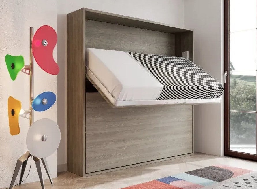 Lit escamotable superposé 2 couchages SPAKY-Blanc-90x190 - 8
