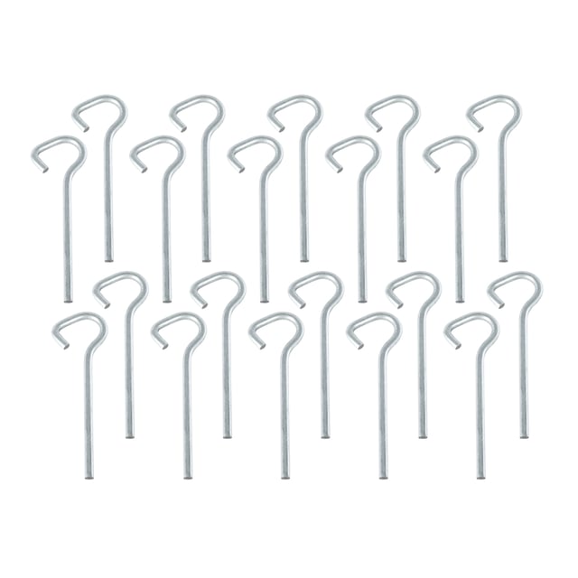 Lot De 20 Pitons En Inox 29 Cm Pour Fixation Bâche Sur Gazon - Fabriqué En France