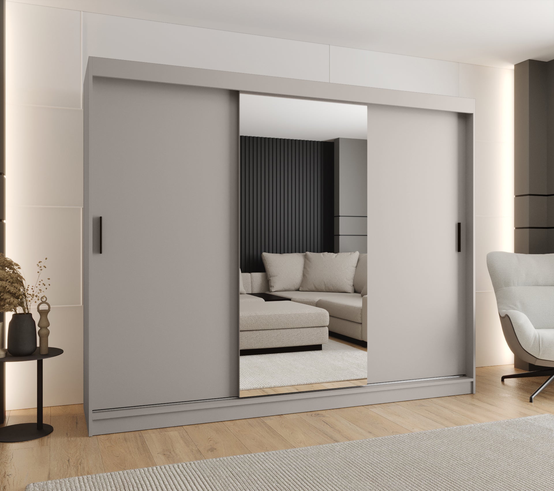 Szafa przesuwna garderoba RUBINO T1 250 x 62 x 200 cm Kaszmir - 2