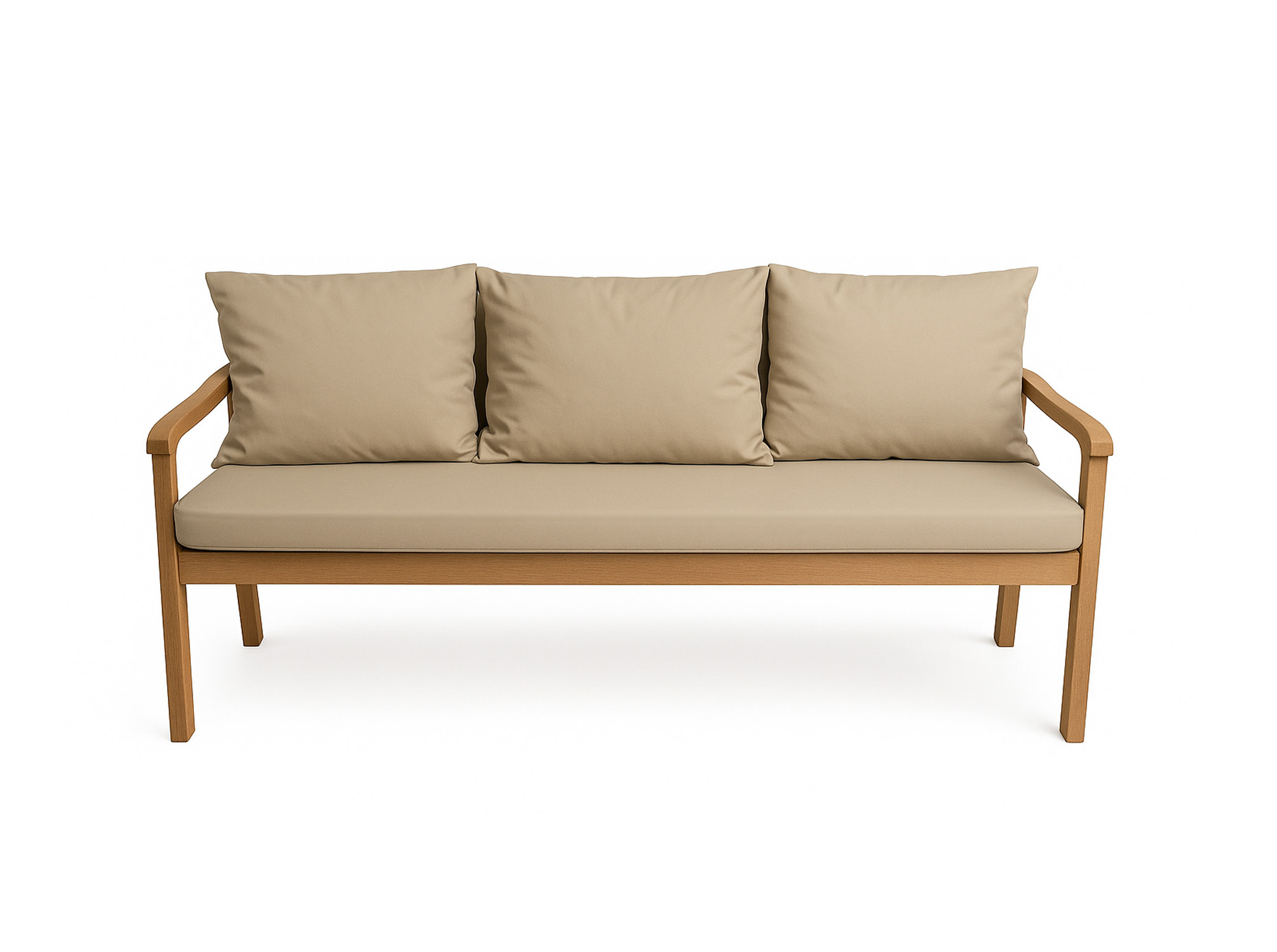 Poduszka ogrodowa na ławkę 150x50x50cm poduszka na meble ogrodowe beżowa, poduszka na balkon taras, poducha ogrodowa na huśtawkę