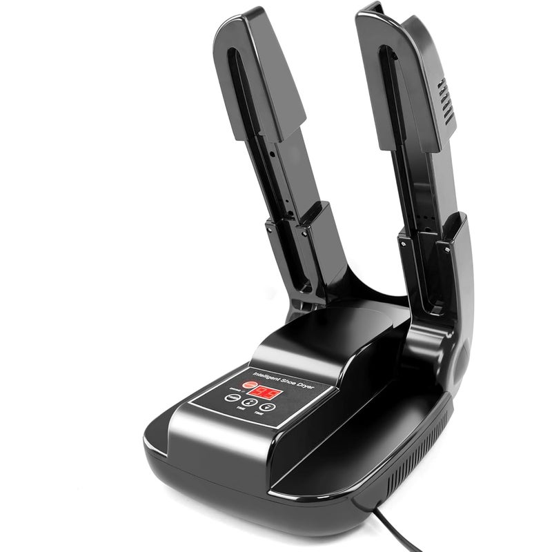 Suszarka do butów i botów na gorące powietrze, przenośny regulowany stojak i timer, składana konstrukcja zapewniająca szybkie suszenie obuwia