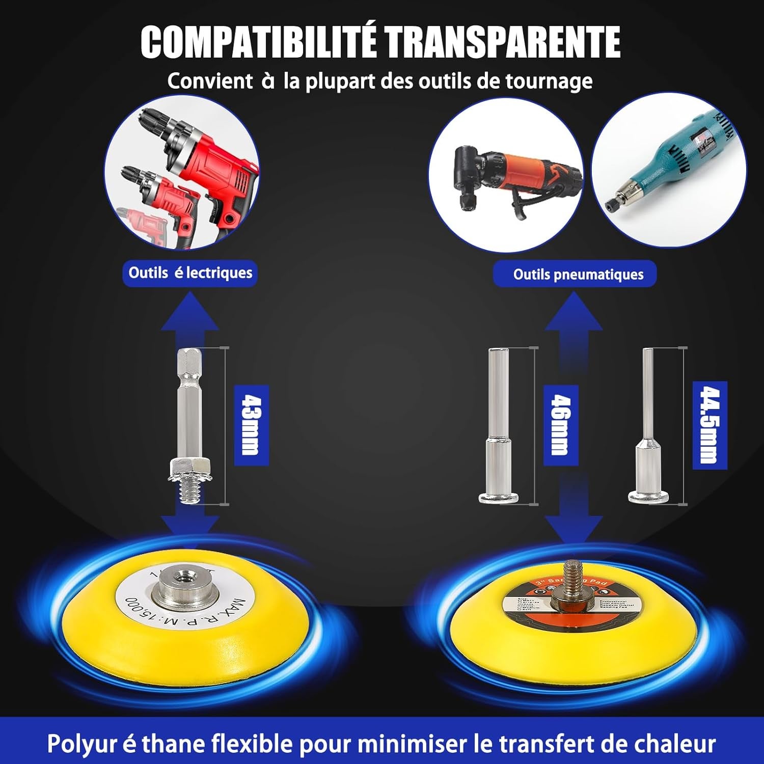 Kit Polissage Phares Voiture, Kit de Restauration de Phares pour Auto et Moto 133pcs - 5