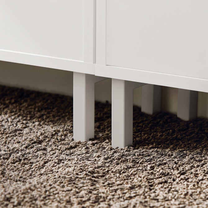 SoBuy Meuble à Chaussures Meuble de Rangement à Chaussures avec 3 Abattants Meuble d'Entrée – Blanc, FSR151-H-W - 7