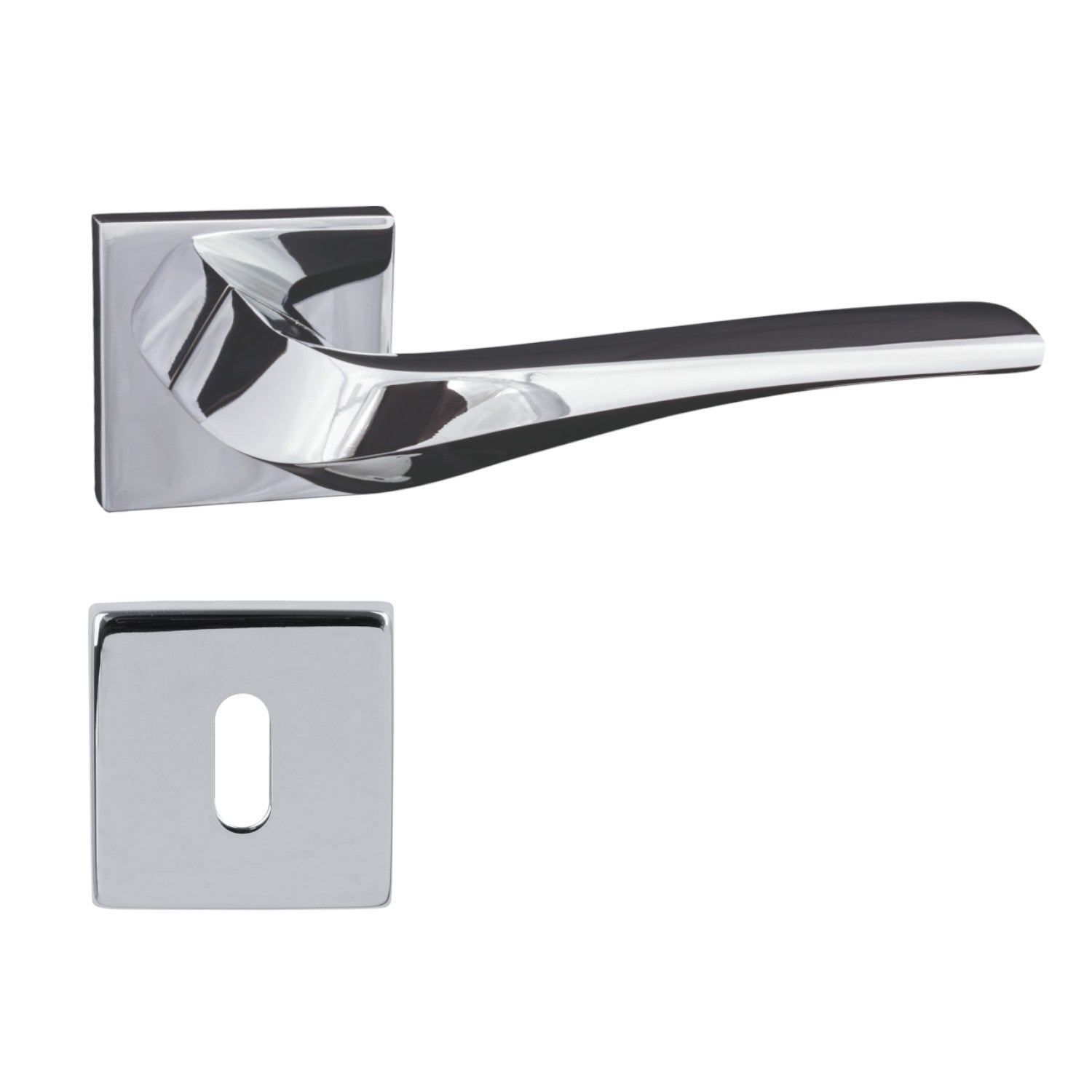 DOMINO Klamka ADEL-QR slim M6 chrom BB