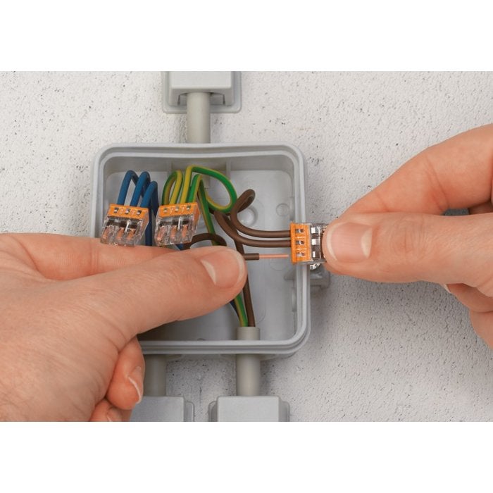 Connecteur de passage série 2273 pour 8 conducteurs - Boite de 50 - WAGO - 2273-208 - 2