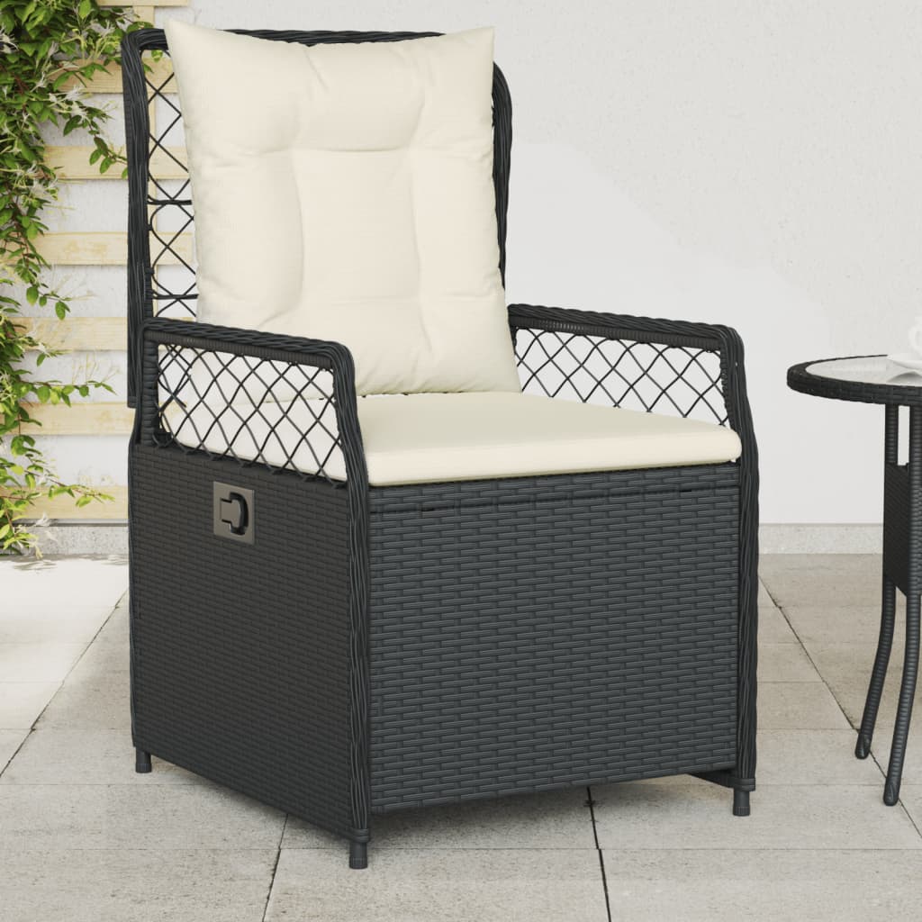 Chaise de jardin sans coussin en Résine tressée Noir - 2