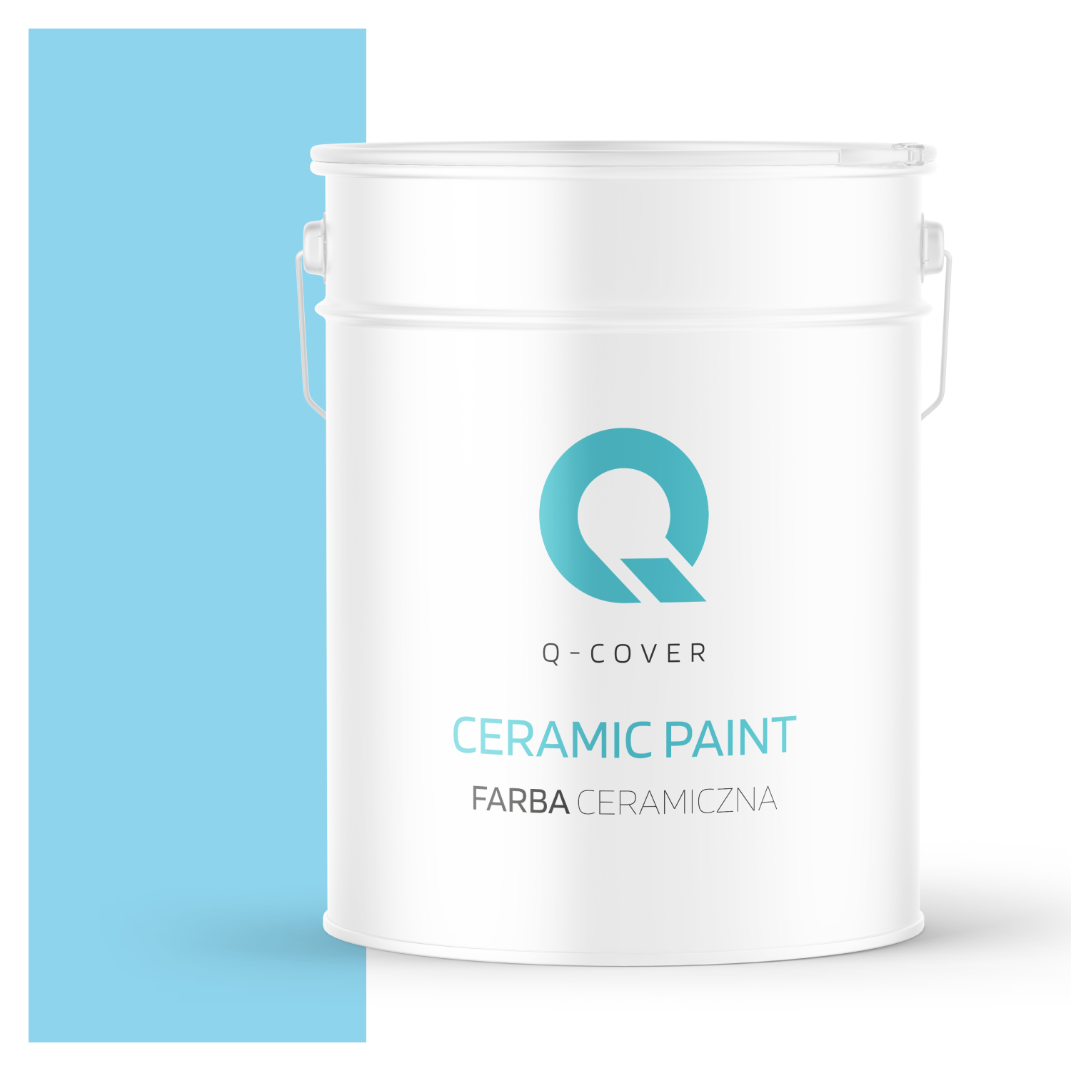 Farba Ceramiczna Do Ścian i Sufitów Q-Cover Jasny niebieski H0361 Głęboki Mat 10L