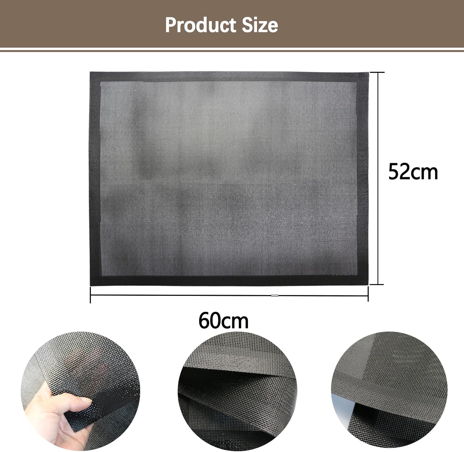 60x52cm Tapis de Protection Plaque Induction Protege Plaque Induction Silicone Protection Plaque de Cuisson Induction (Magnétique) Tapis de Cuisson - 2