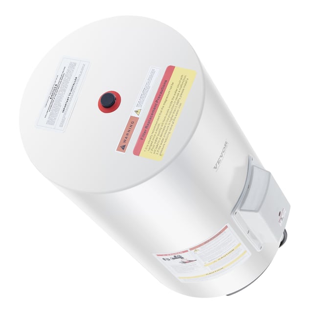 VEVOR Scaldacqua Elettrico, 18 Galloni Senza Serbatoio, 1,6 kW Display LED, Controllo Pulsante, Connessione Laterale IPX4, Riscaldamento Doccia, Bagno