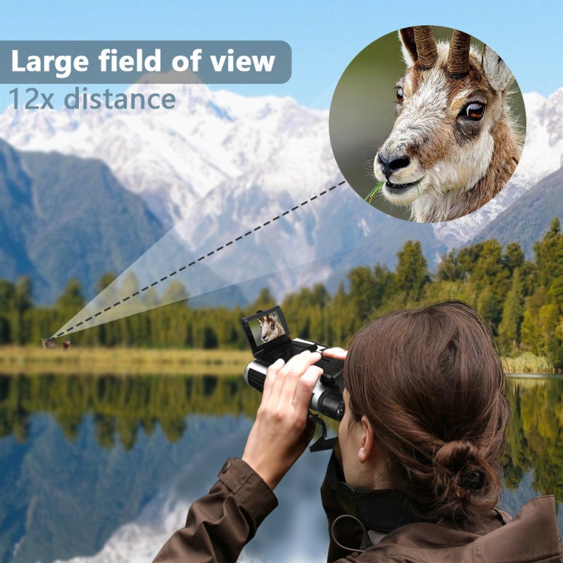 Digital Binoculars Outdoor Camping Telescope 12x32 Video Photo Recorder with 2.4 Inch LCD Display - 4