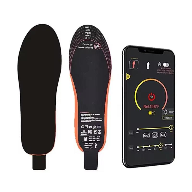 Leroy Merlin Plantillas Calefactoras Eléctricas De Tres Niveles Con Control Remoto, Recargables Por Usb, Generadoras De Calor, 14.A Generación, Talla L. Negro 