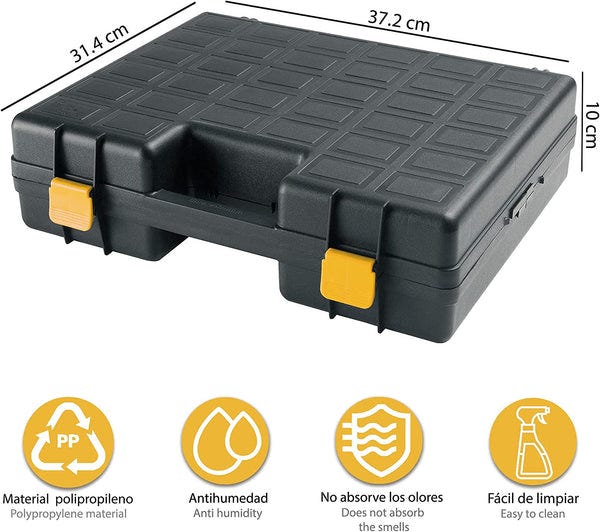 Valigia Portautensili Per Trapano - Dimensioni 37x31x12 Cm, Materiale Termoplastico, Robusta - Foto 9