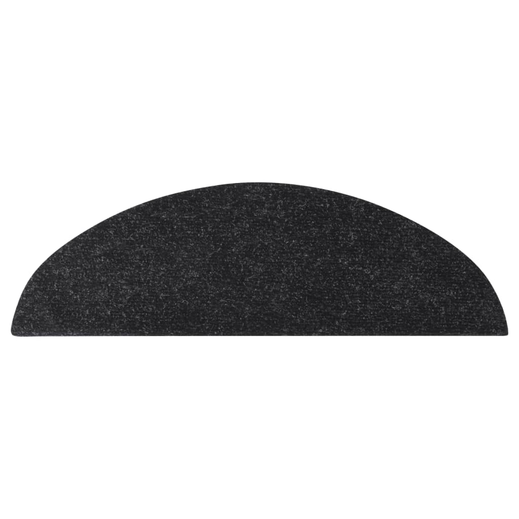 Maison Exclusive - Tapis d'escalier autocollants 15 pcs 56x17x3 cm Anthracite - 5