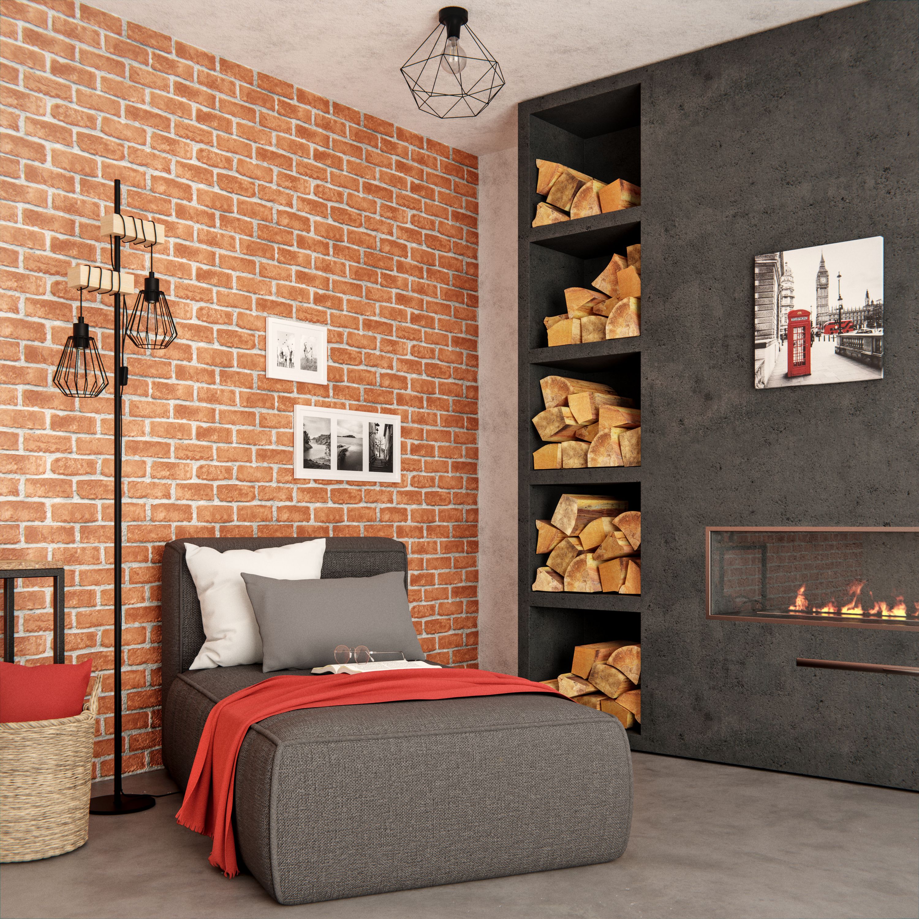 INSPIRE - Moldura fotográfica múltipla MILO para 2 fotos 15 x 10 cm - 20 x 26,5 cm - - MDF - Branco - 4