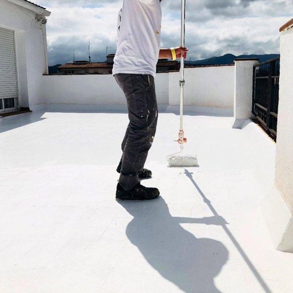 Peinture Caoutchouc Imperméable ECO (Blanc, 20kg) - Imperméabilisation pour toitures, terrasses, patios extérieurs... - 5