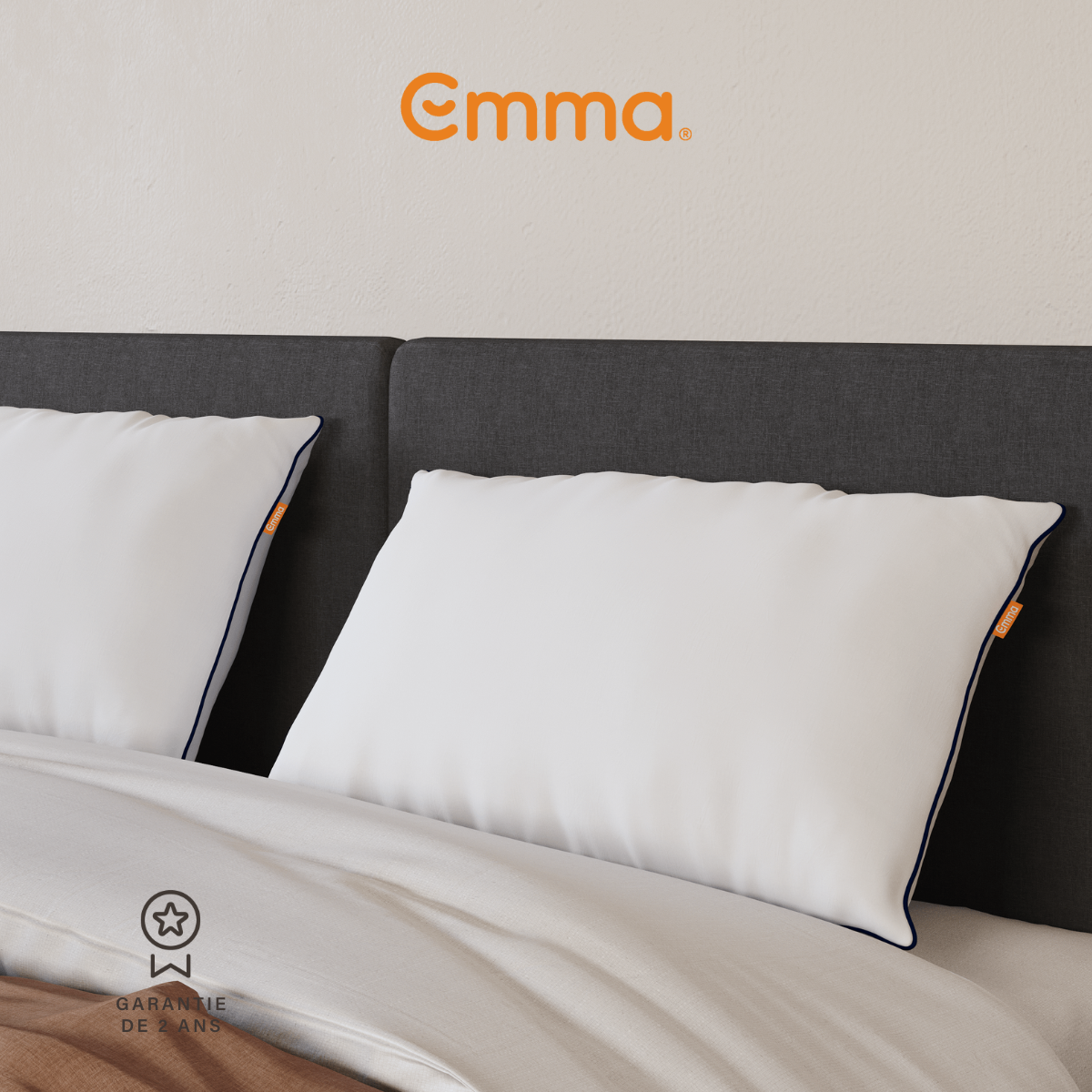 EMMA | Oreiller Emma Original Confort Thermorégulant 60x60 cm | Thermorégulant | Hauteur Adaptable | Hypoallergénique - 6