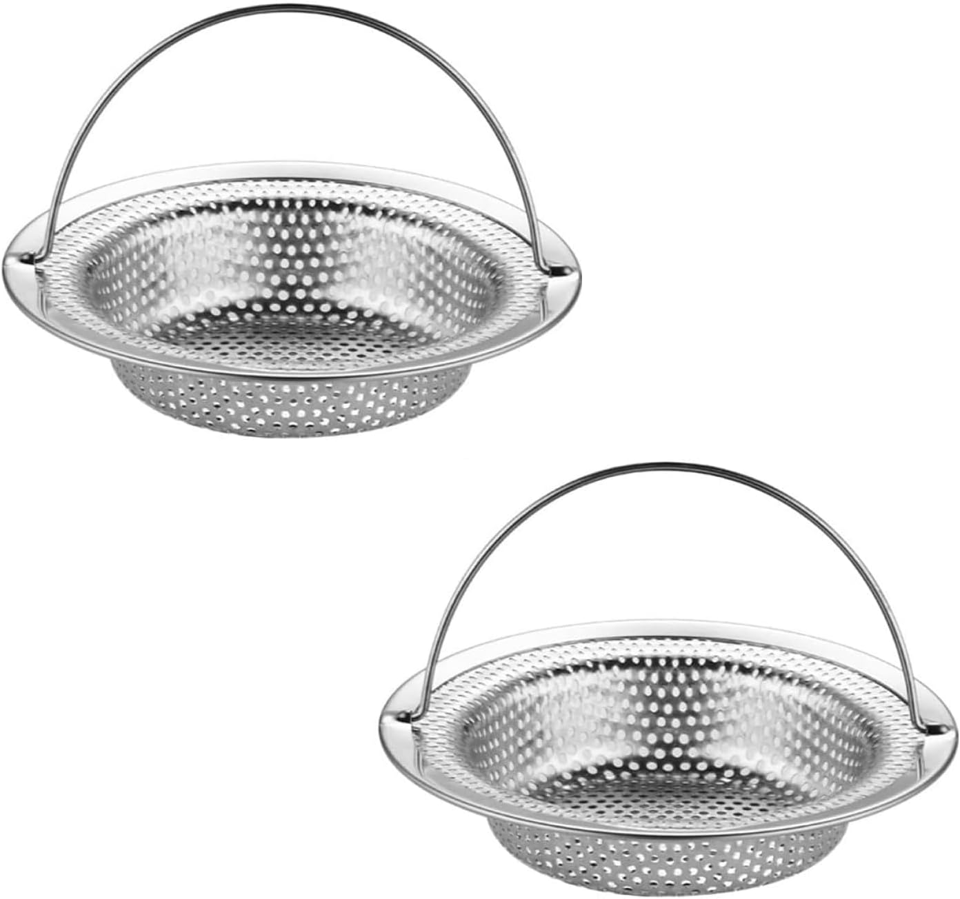 Zestaw 2 sztuk uniwersalnego sitka do zlewu kuchennego, sitko do zlewu kuchennego 11 * 8 cm, sitko przelewowe z perforacją o dużej gęstości