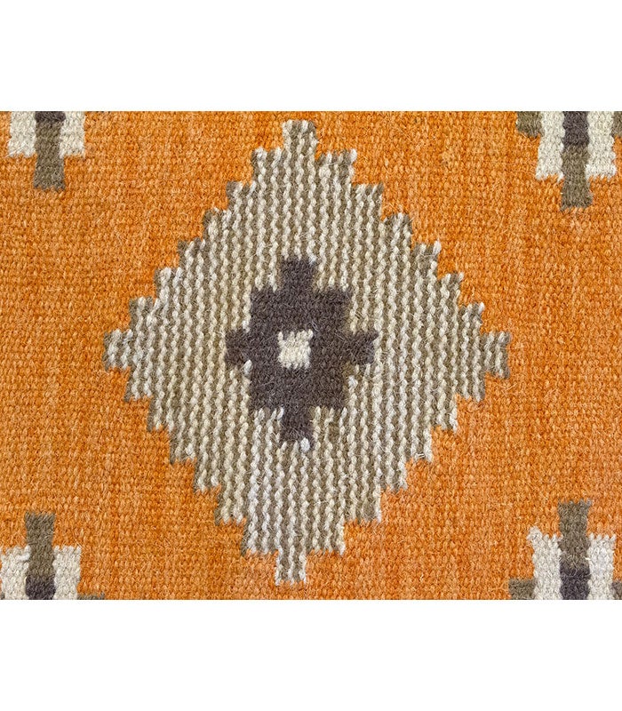 Hamid - KILIM AZTECA 110x60 - Tapis de salon Kilim, tissé à la main, 100 % laine, salon Kilim, chambre, salle à manger - 4