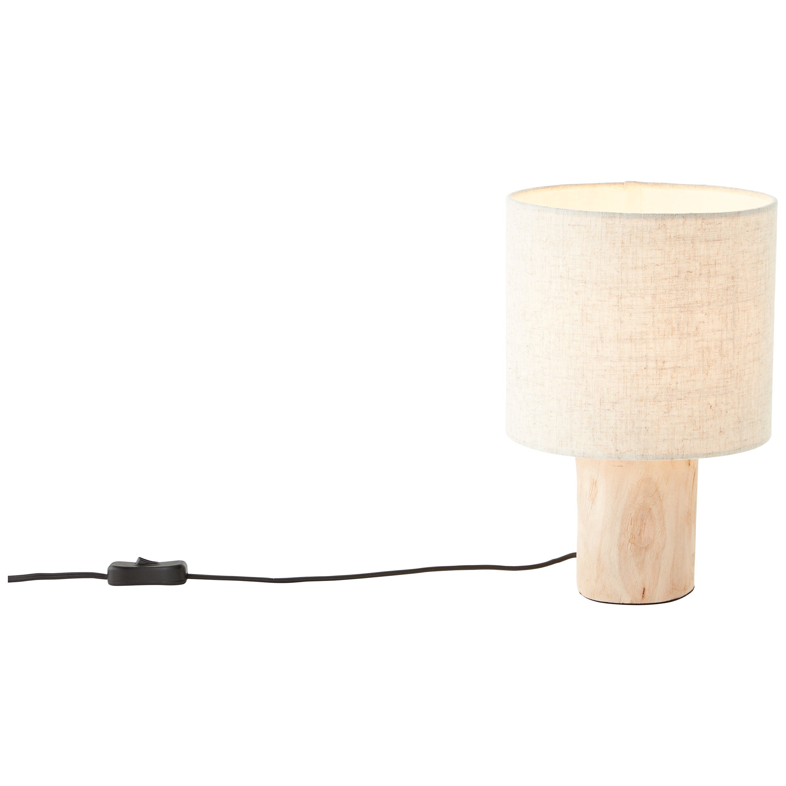 Lampa BRILLIANT, lampa stołowa Pia naturalna, 1x A60, E27, 40W, drewno ze zrównoważonego leśnictwa (FSC) - 5