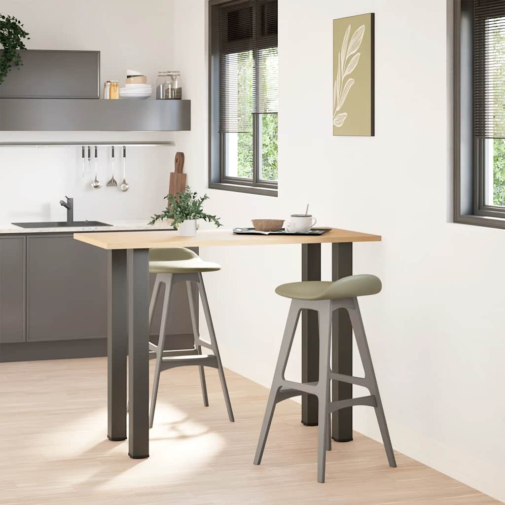 Pernas para mesa de centro 4 peças aço antracite 100-102 cm - COMFORTXL - 3
