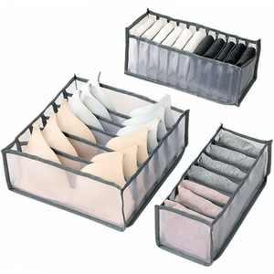 4 Boîtes De Rangement Pour Sous-vêtements - Organisateur Tiroir 20 Cases, Multicolore
