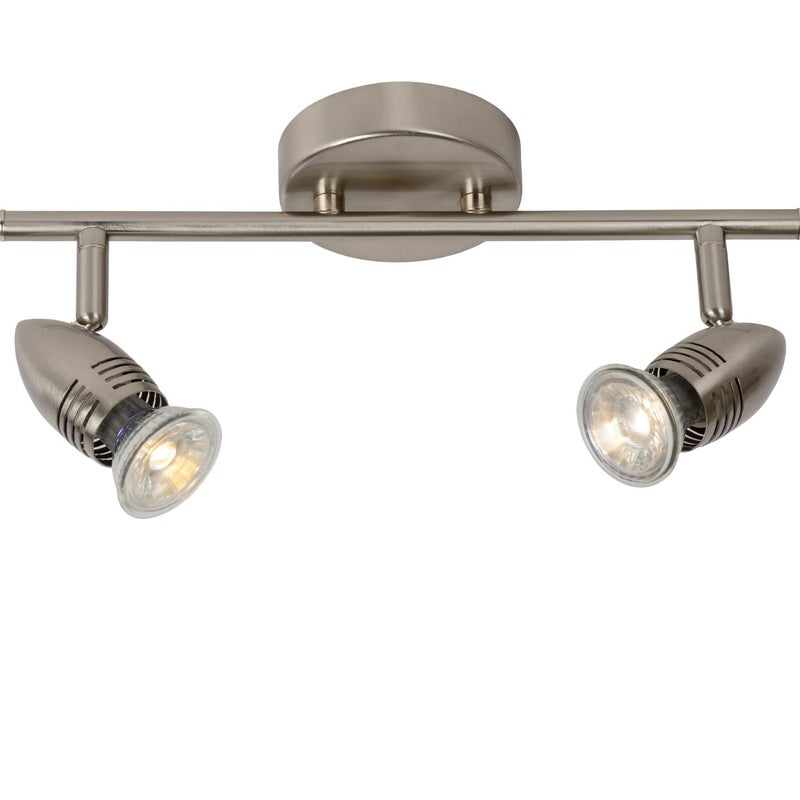 Lampa sufitowa CARO srebrna 2xGU10x5W metal wym:13x9x32cm IP20 Lucide
