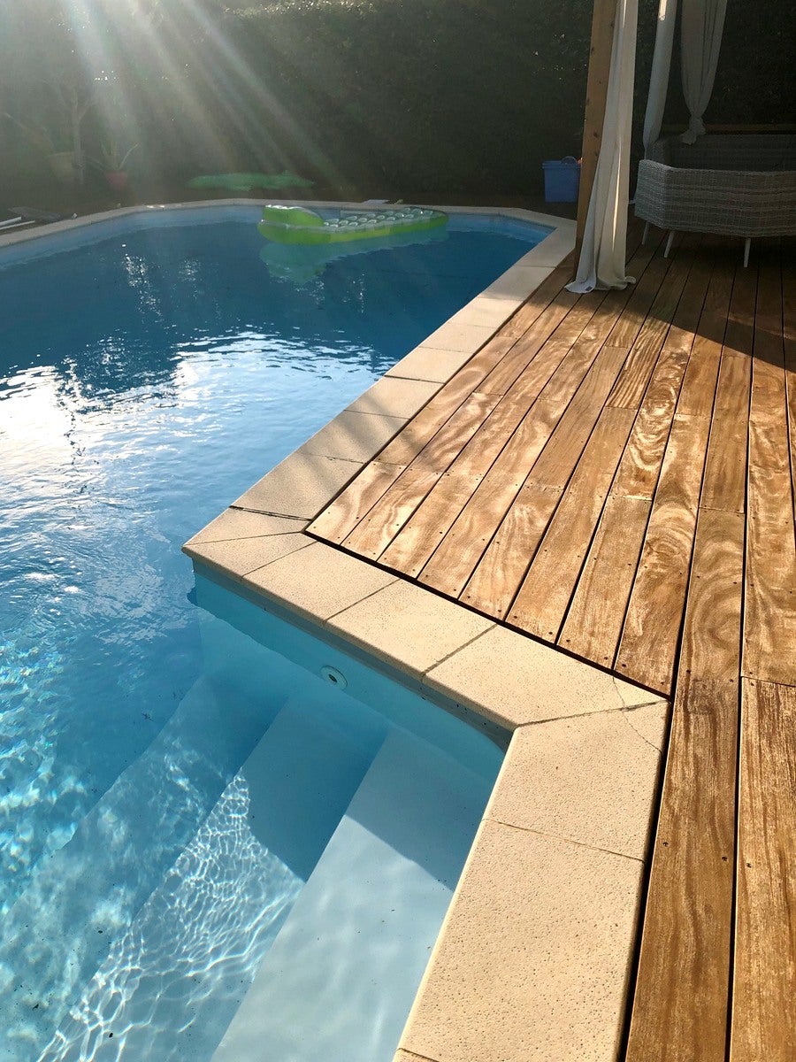 lame de terrasse en bois exotique CUMARU 21*145*950mm gamme Biscarrosse - 3
