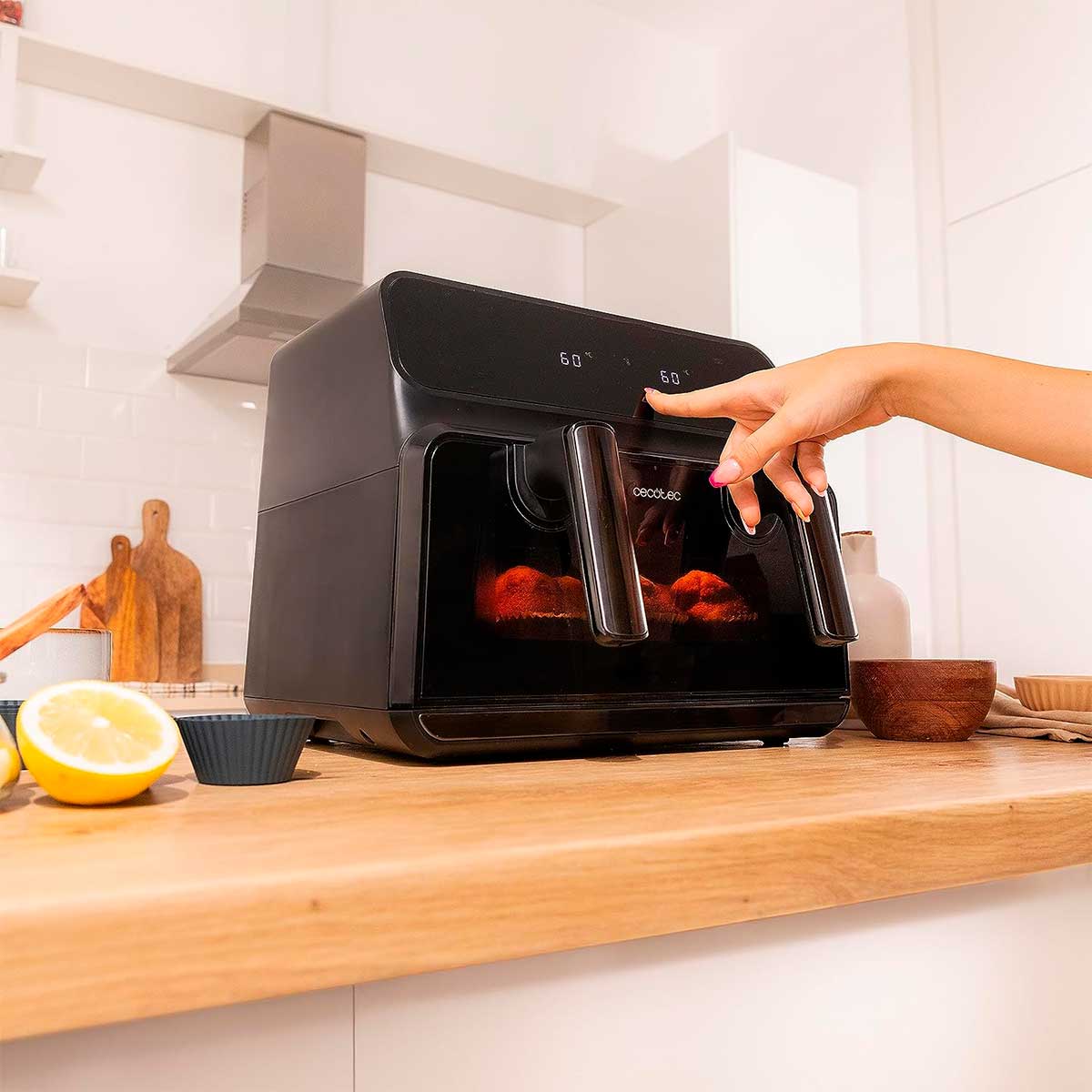 Cecotec 04986 friteuse Unique 9 L Autonome 2850 W Friteuse d’air chaud Noir - 6