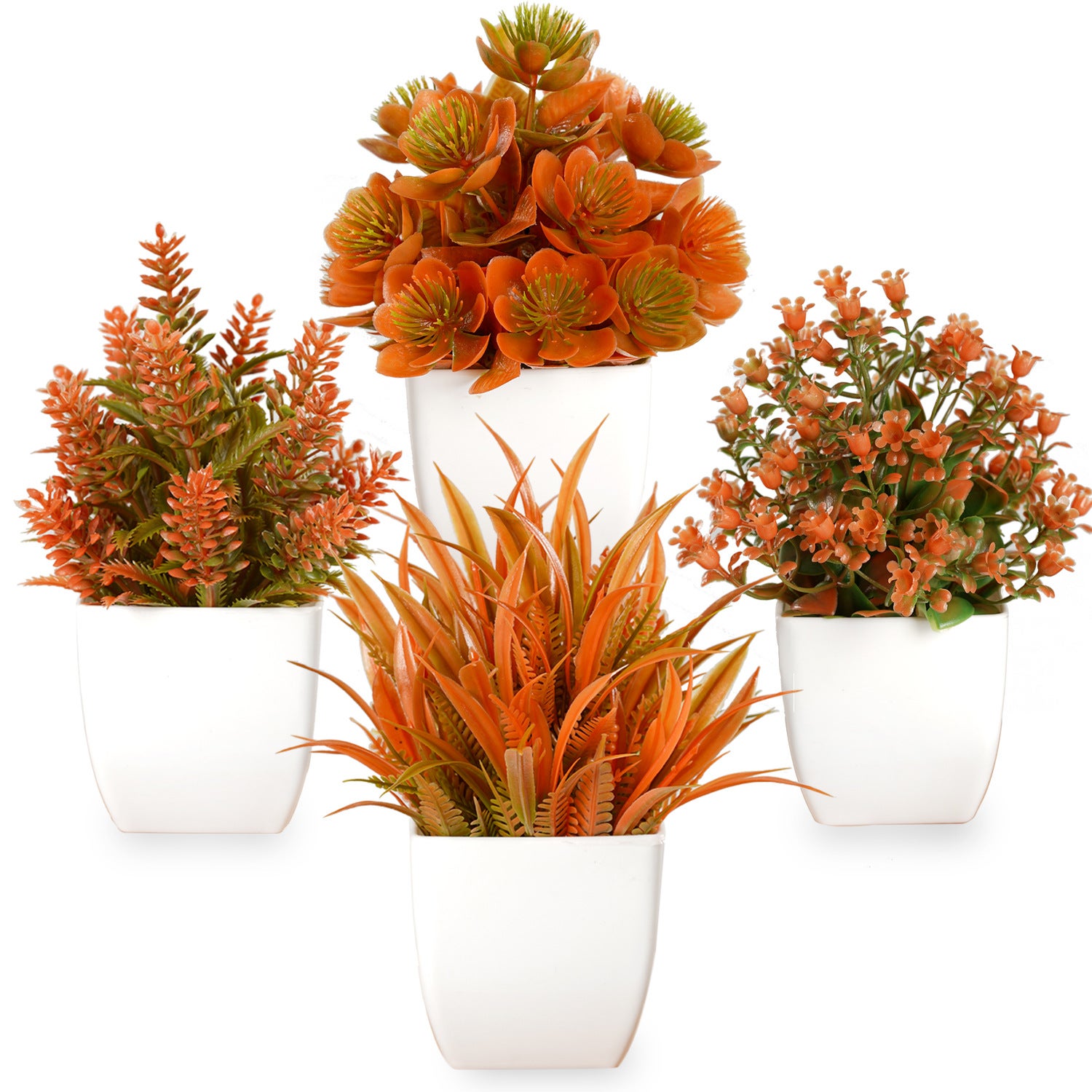 Fiori artificiali autunnali, piante finte per esterni