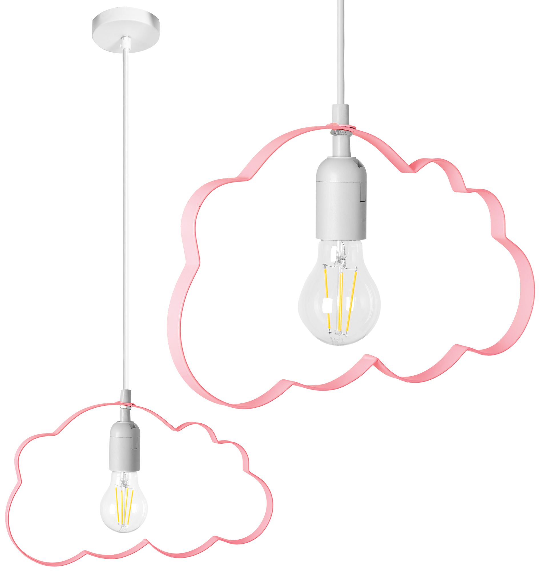 Lampa Sufitowa Wisząca Toolight Kids Lh2077 Różowy