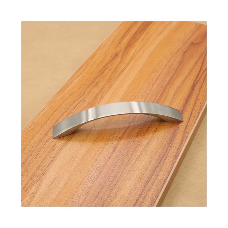 Poignées de porte pour armoires de cuisine (lot de 12) - Poignées de porte en acier inoxydable - Entraxe de 96 mm - 3