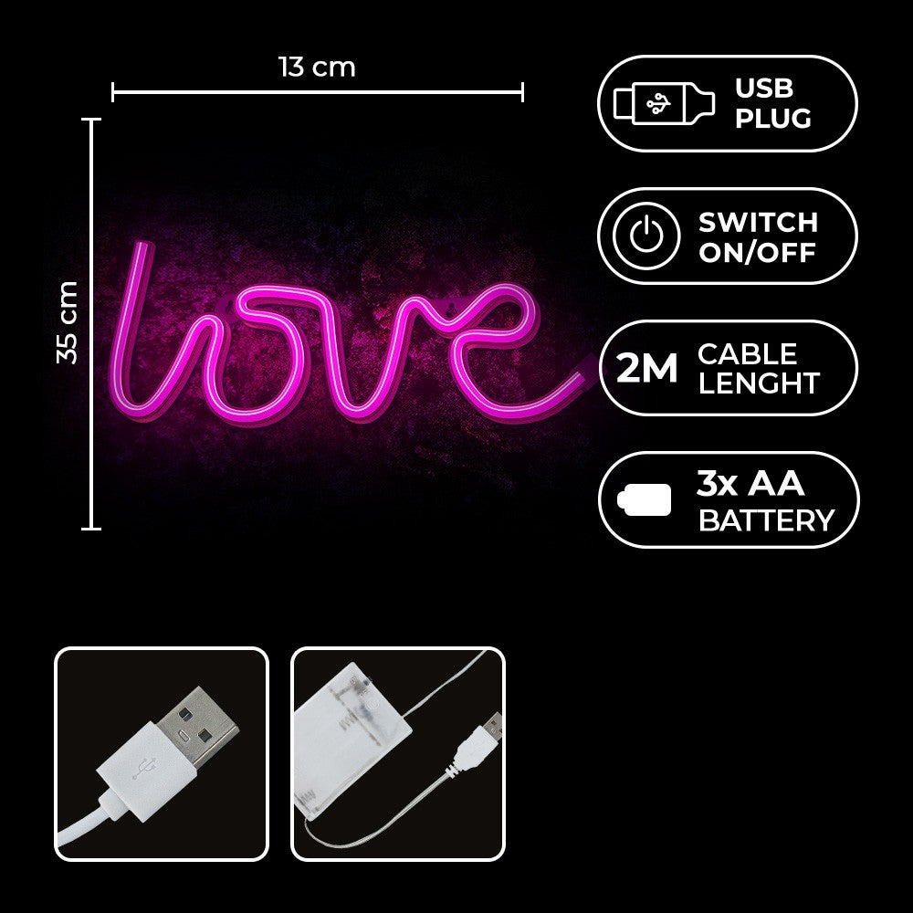 Lampe non led love rose Forever - 2