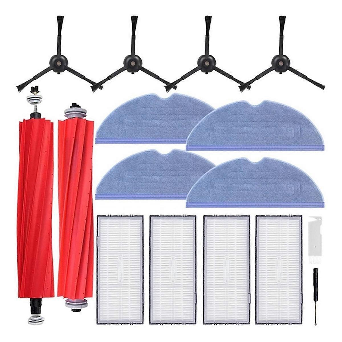 Kit Brosse Rouleau + 2 Filtres HEPA Pour Roborock Flexi / Flexi Lite / Flexi Pro - 2 Rouleaux + 2 Filtres