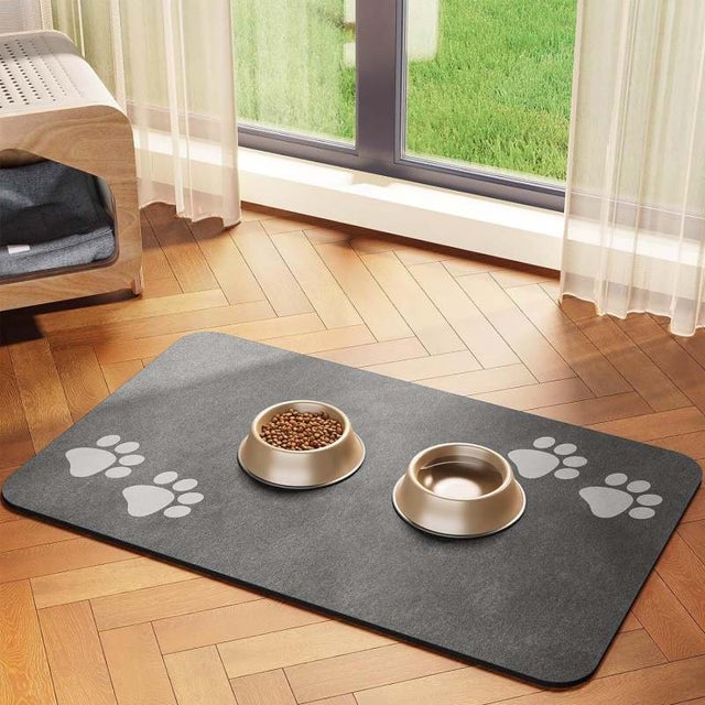 Tapis d'alimentation robuste pour animaux de compagnie, 40x6 0/50x80cm, grand support absorbant