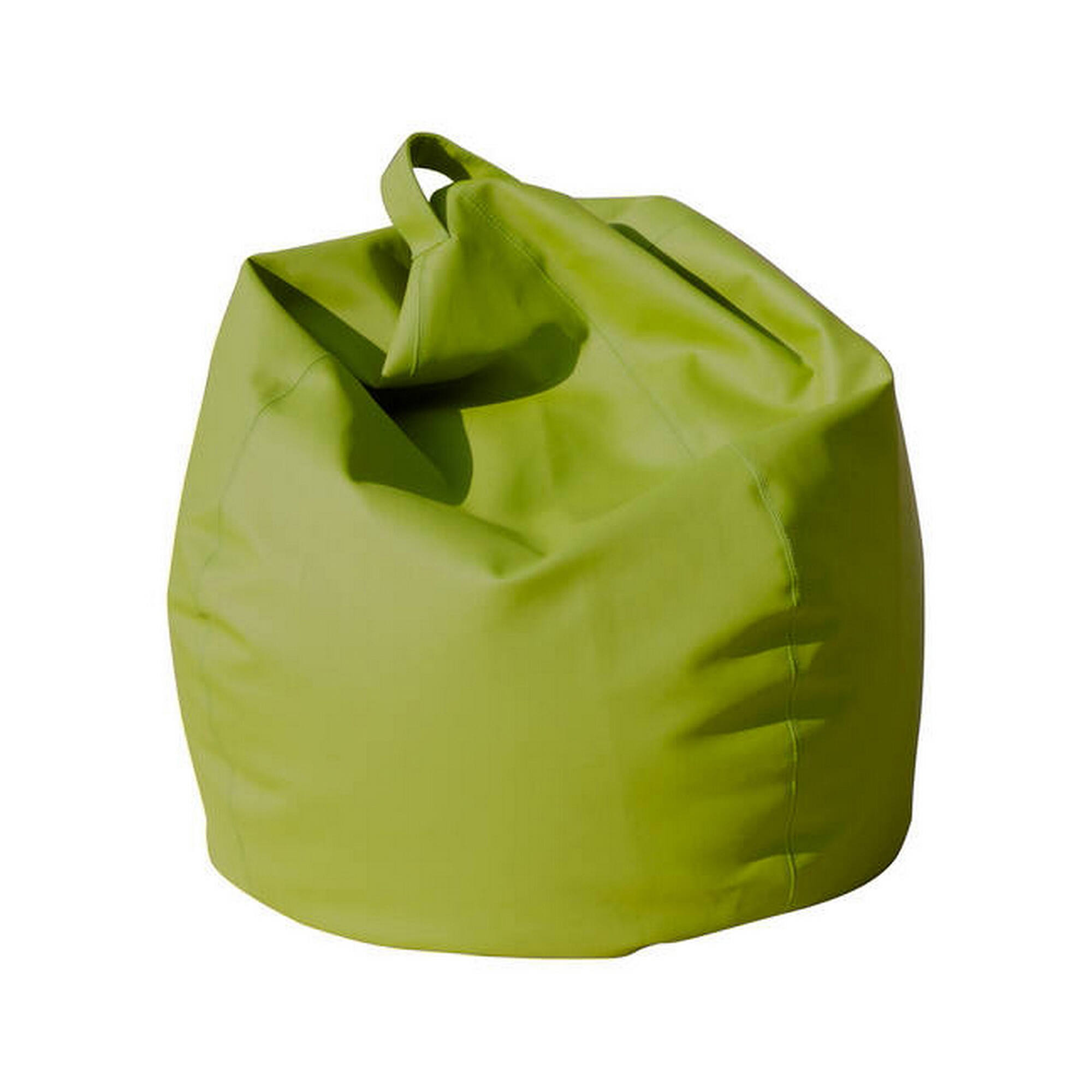 Puf abisso, sillón multiusos, puf, puf reposapiés, made in italy, 70x70 h110 cm, verde