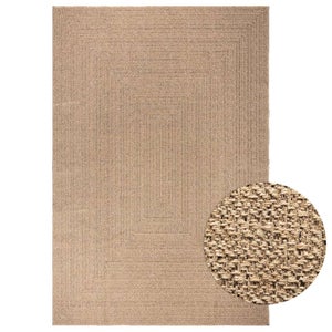 Tapis d'extérieur motif tropical ocre et bleu - Inspiration Luxe Tapis d'extérieur motif tropical ocre et bleu - Inspiration Luxe