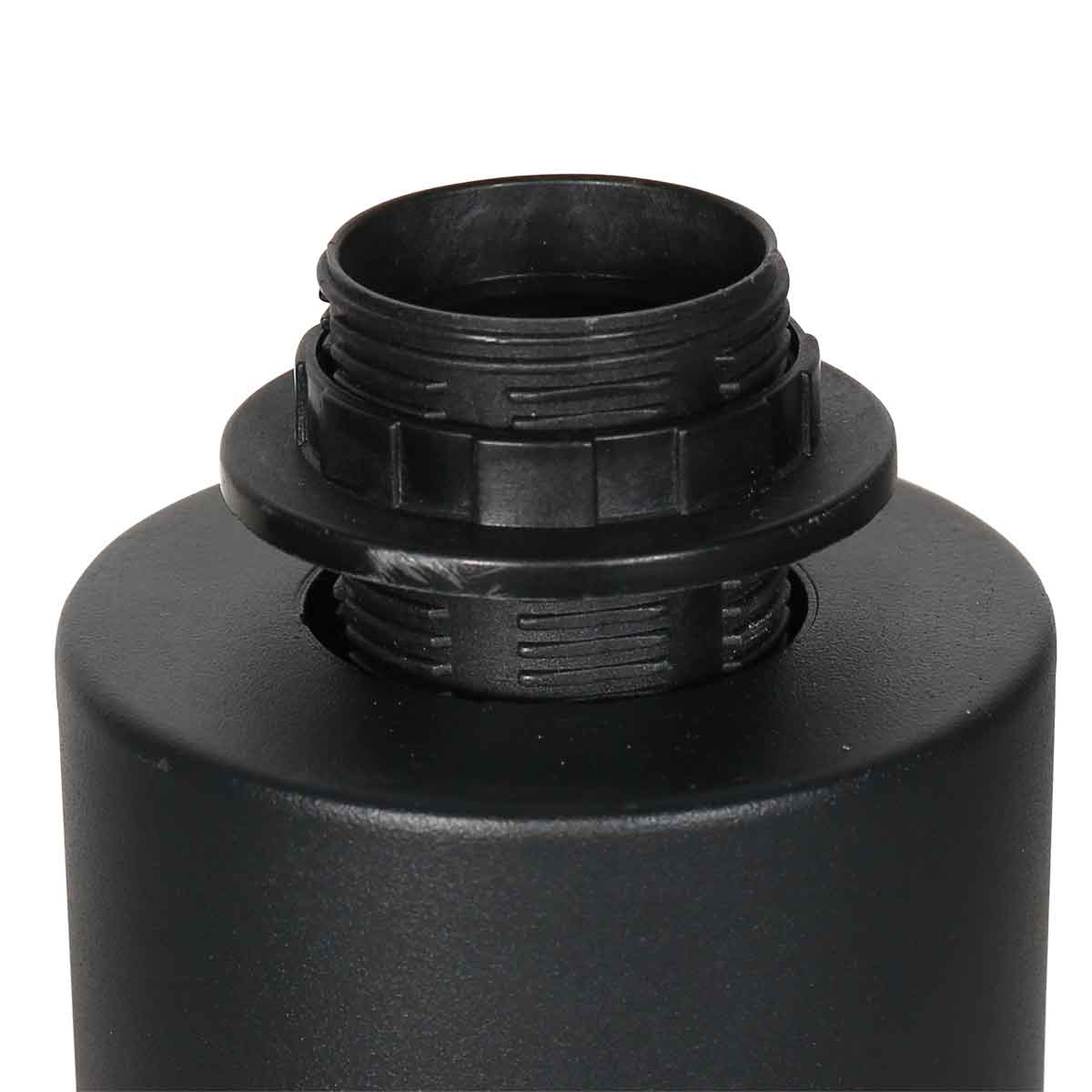 Steinhauer - lampada da tavolo - Bloeba - naturale nero - cotone metallo - lampada da comodino - E27 - 4500ZW - 3